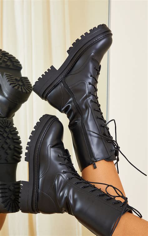 amber lace|Black Amber Lace Up Boot